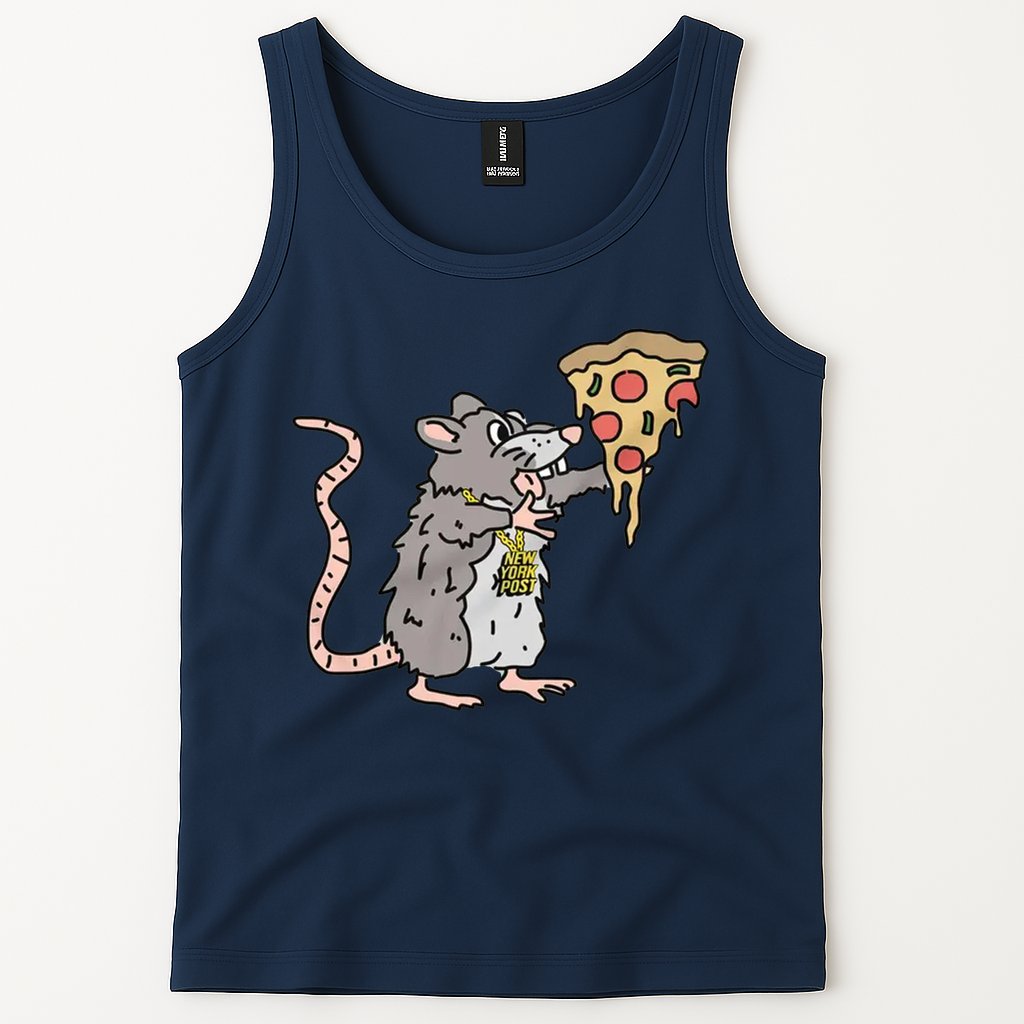 Nypost New York Post Pizza Rat Tank Top