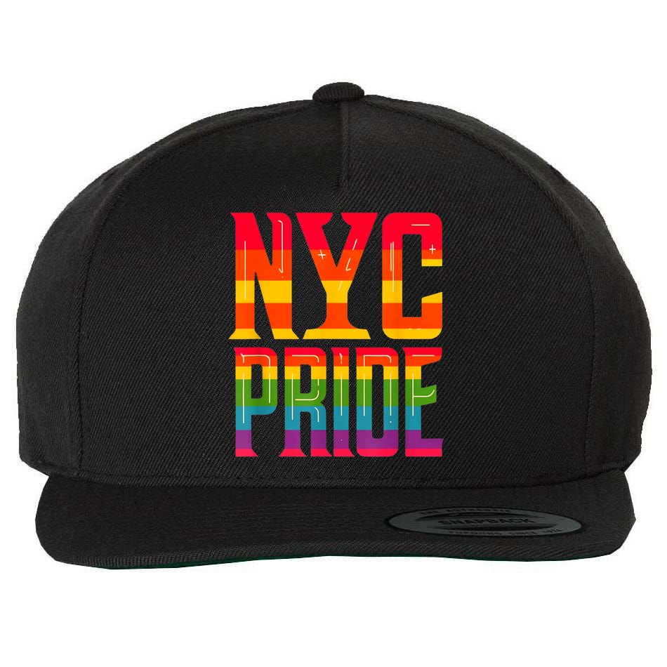 Nyc New York City Pride Month Wool Snapback Cap