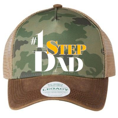 No 1 Step Dad Father's Day Legacy Tie Dye Trucker Hat