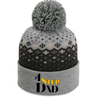 No 1 Step Dad Father's Day The Baniff Cuffed Pom Beanie