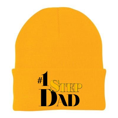 No 1 Step Dad Father's Day Knit Cap Winter Beanie