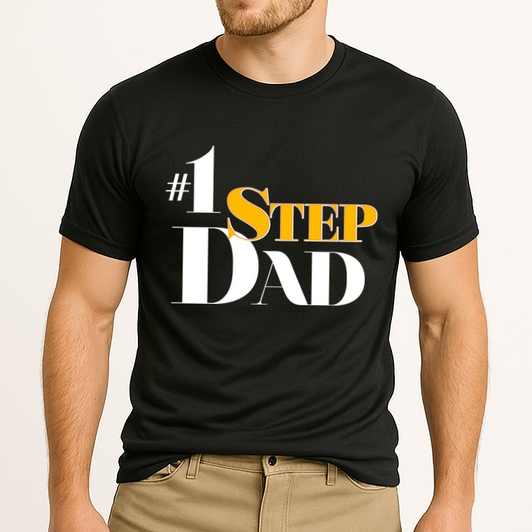 No 1 Step Dad Father's Day Performance Shirt