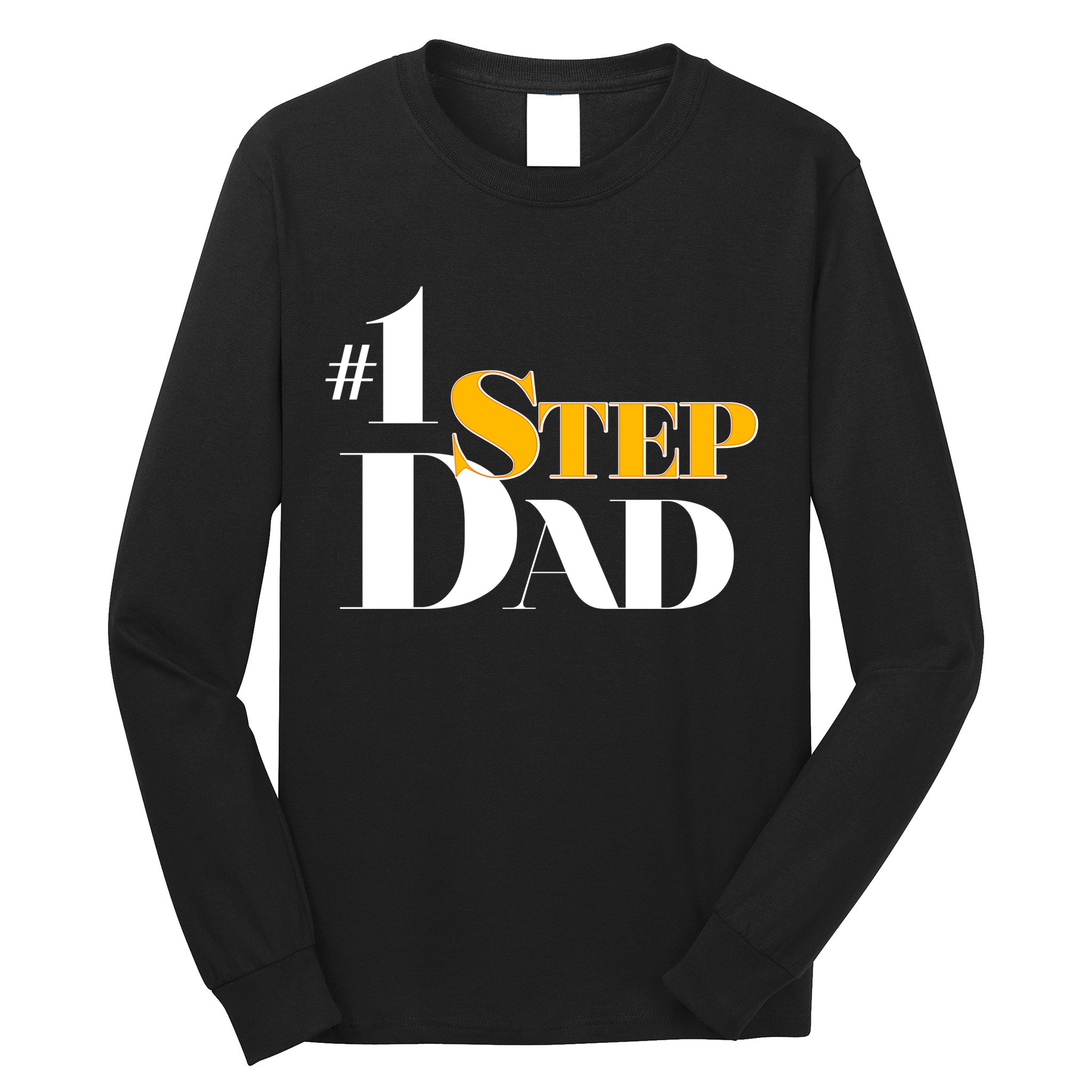 No 1 Step Dad Father's Day Long Sleeve Shirt