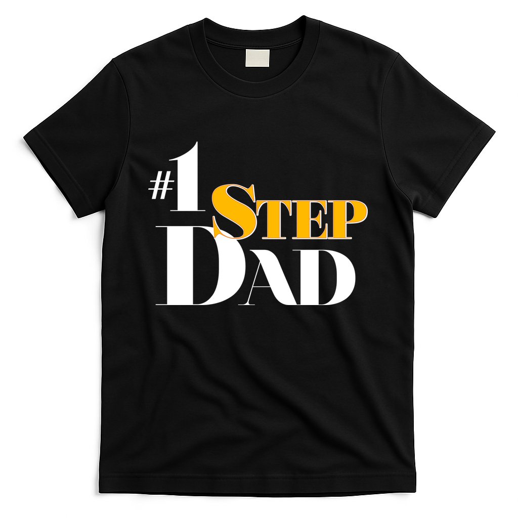 No 1 Step Dad Father's Day T-Shirt
