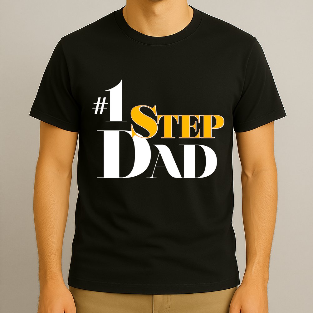 No 1 Step Dad Father's Day T-Shirt