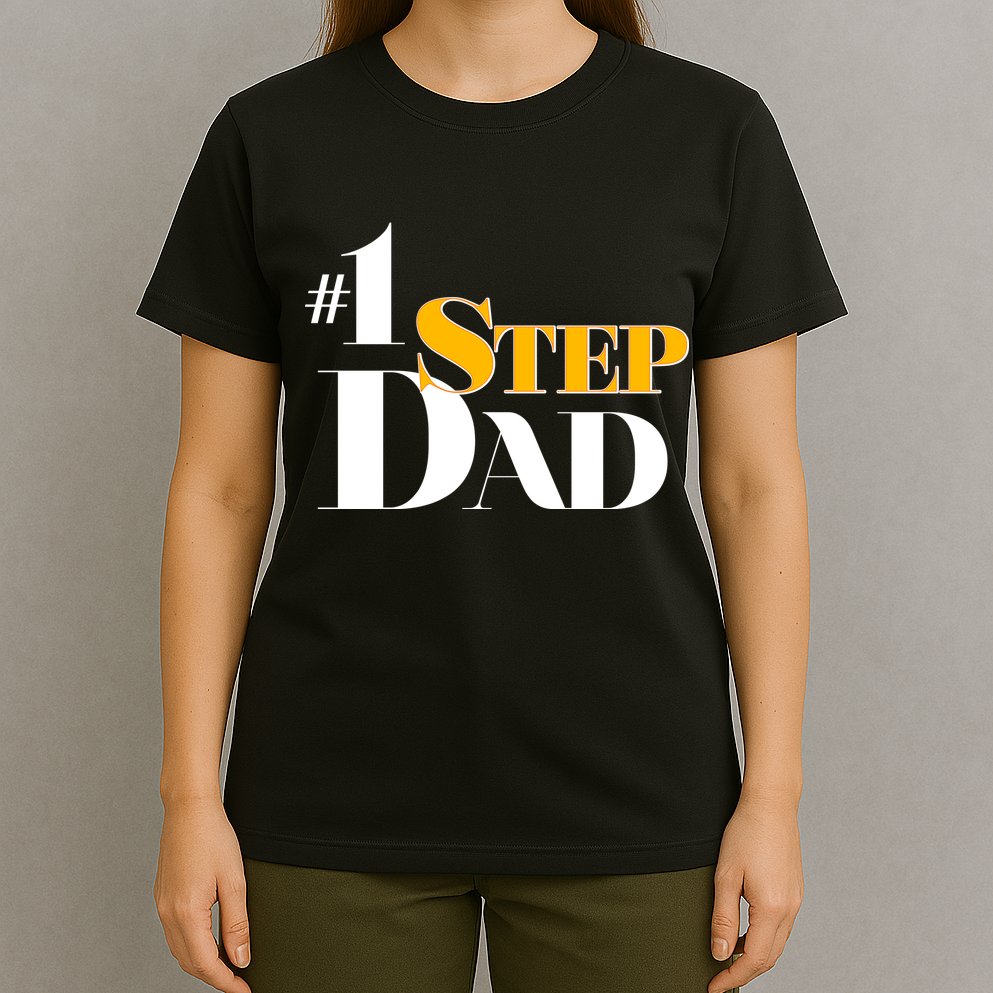 No 1 Step Dad Father's Day T-Shirt