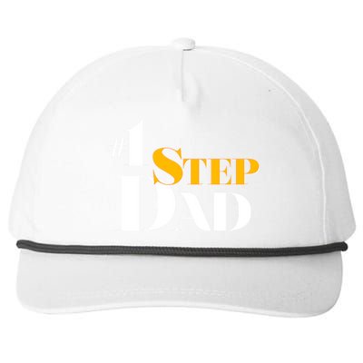 No 1 Step Dad Father's Day Snapback Five-Panel Rope Hat