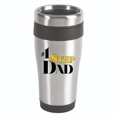 No 1 Step Dad Father's Day 16oz Travel Tumbler
