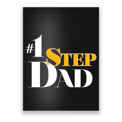 No 1 Step Dad Father's Day Poster