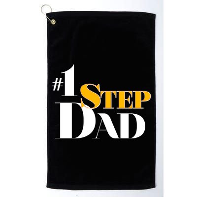 No 1 Step Dad Father's Day Golf Towel