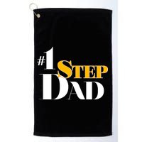 No 1 Step Dad Father's Day Golf Towel