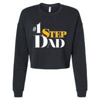 No 1 Step Dad Father's Day Cropped Pullover Crew