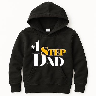 No 1 Step Dad Father's Day Kids Hoodie