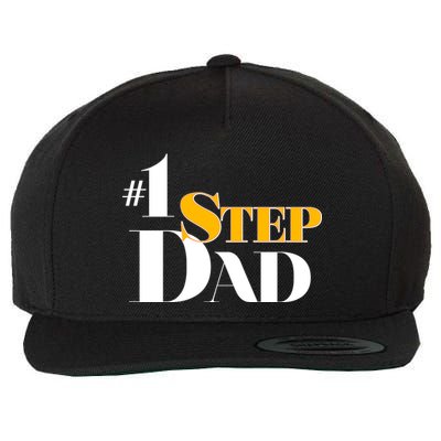 No 1 Step Dad Father's Day Wool Snapback Cap