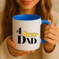No 1 Step Dad Father's Day Mug