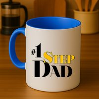 No 1 Step Dad Father's Day Mug