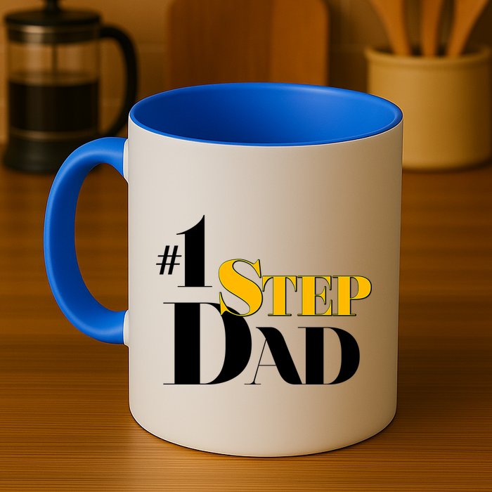 No 1 Step Dad Father's Day Mug