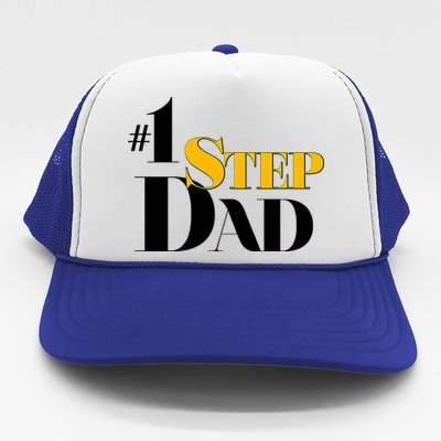 No 1 Step Dad Father's Day Trucker Hat