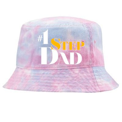 No 1 Step Dad Father's Day Tie-Dyed Bucket Hat