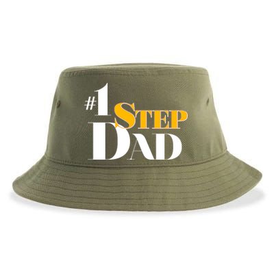 No 1 Step Dad Father's Day Sustainable Bucket Hat