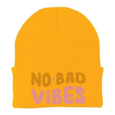 No Bad Vibes Knit Cap Winter Beanie