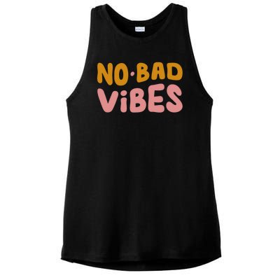 No Bad Vibes Ladies PosiCharge Tri-Blend Wicking Tank