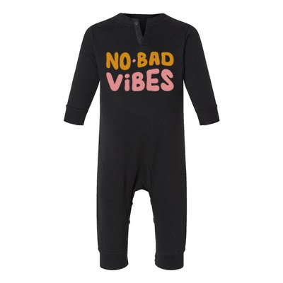 No Bad Vibes Infant Fleece One Piece