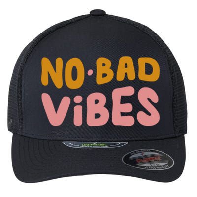 No Bad Vibes Flexfit Unipanel Trucker Cap