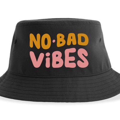No Bad Vibes Sustainable Bucket Hat