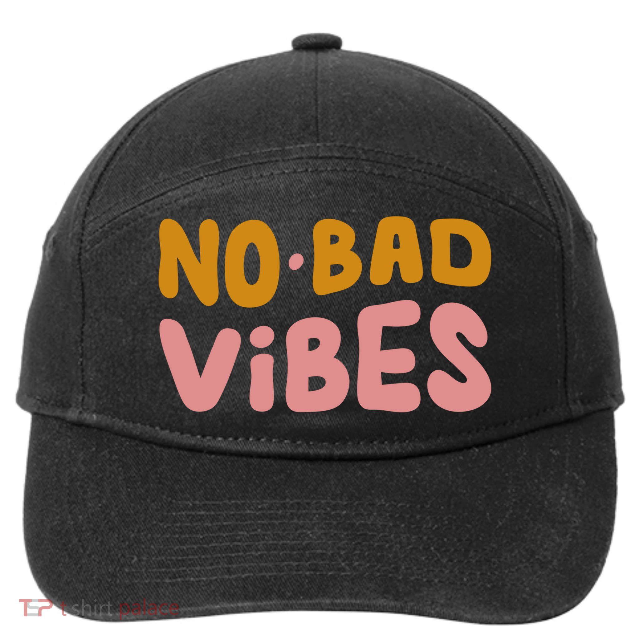 No Bad Vibes 7-Panel Snapback Hat