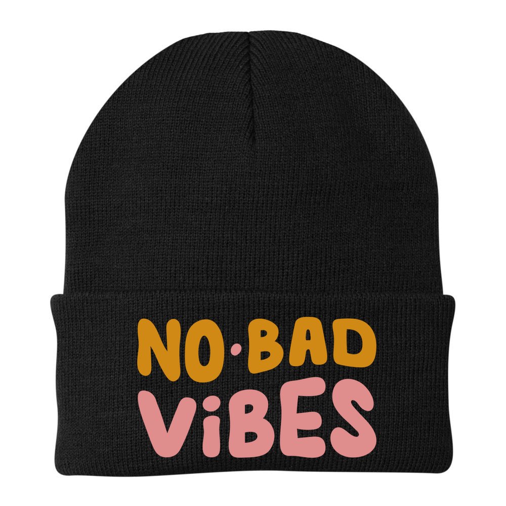 No Bad Vibes Beanie