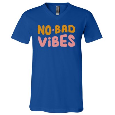 No Bad Vibes V-Neck T-Shirt