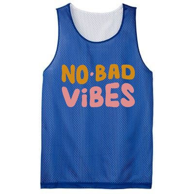 No Bad Vibes Mesh Reversible Basketball Jersey Tank