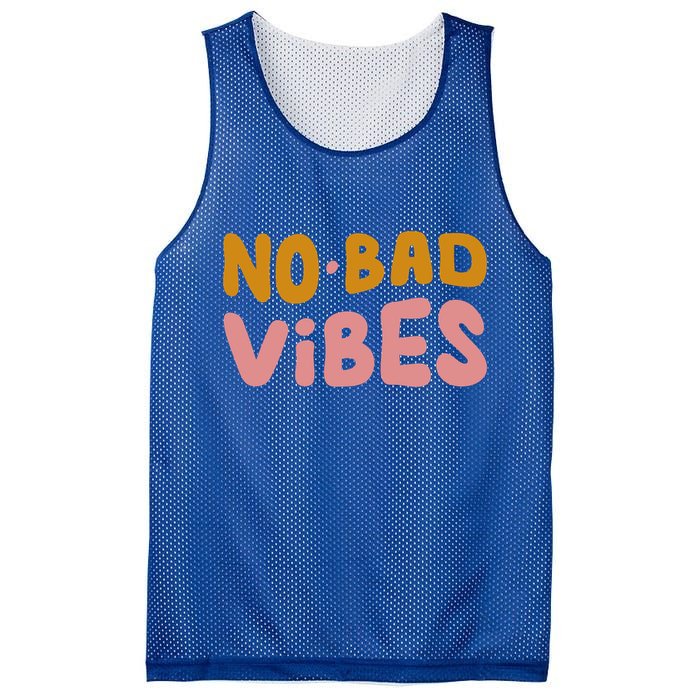 No Bad Vibes Mesh Reversible Basketball Jersey Tank
