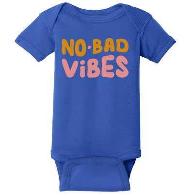 No Bad Vibes Baby Bodysuit