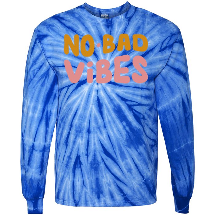 No Bad Vibes Tie-Dye Long Sleeve Shirt