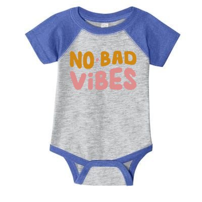 No Bad Vibes Infant Baby Jersey Bodysuit