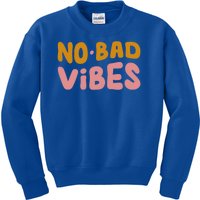 No Bad Vibes Kids Sweatshirt