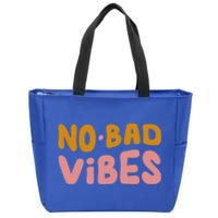 No Bad Vibes Zip Tote Bag