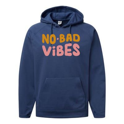 No Bad Vibes Performance Fleece Hoodie