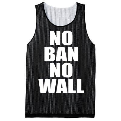 No Ban No Wall Anti Trump Resist Mesh Reversible Basketball Jersey Tank