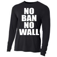 No Ban No Wall Anti Trump Resist Cooling Performance Long Sleeve Crew