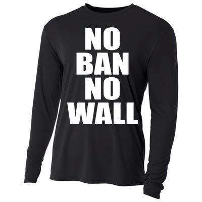 No Ban No Wall Anti Trump Resist Cooling Performance Long Sleeve Crew