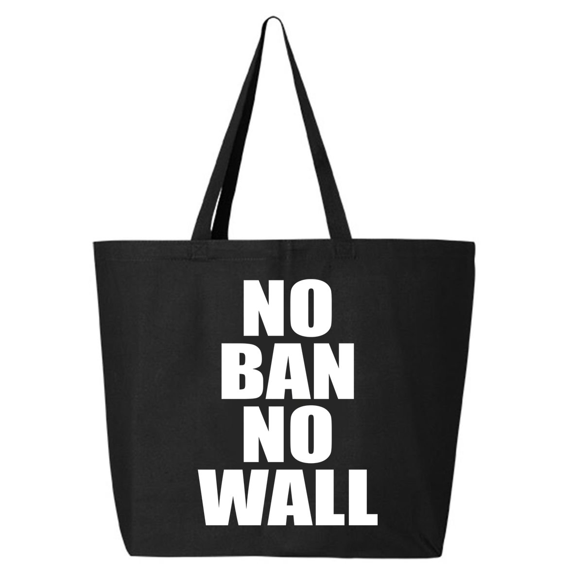 No Ban No Wall Anti Trump Resist 25L Jumbo Tote