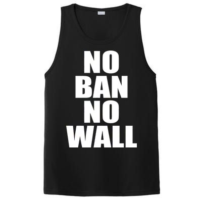 No Ban No Wall Anti Trump Resist PosiCharge Competitor Tank