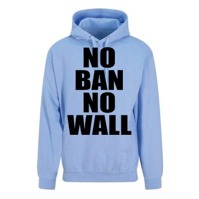 No Ban No Wall Anti Trump Resist Unisex Surf Hoodie