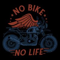 No Bike No Life Motrocycle Zip Tote Bag