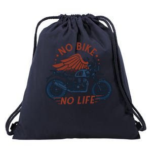 No Bike No Life Motrocycle Drawstring Bag