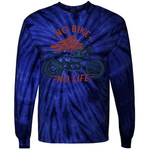 No Bike No Life Motrocycle Tie-Dye Long Sleeve Shirt