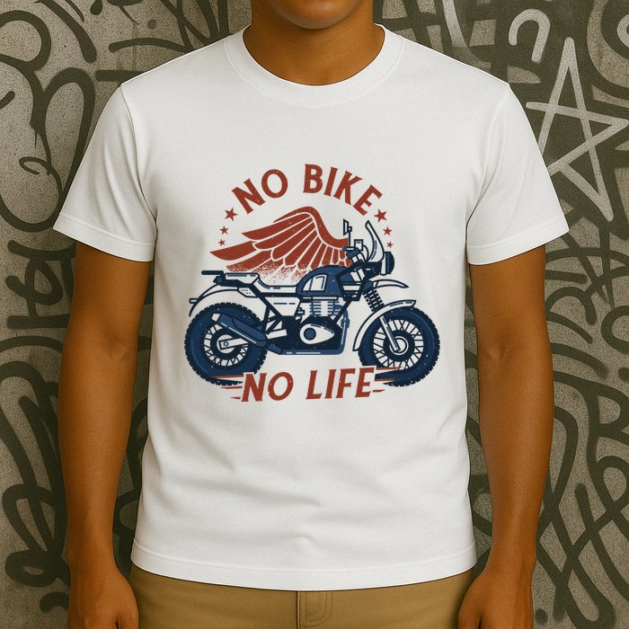No Bike No Life Motrocycle T-Shirt